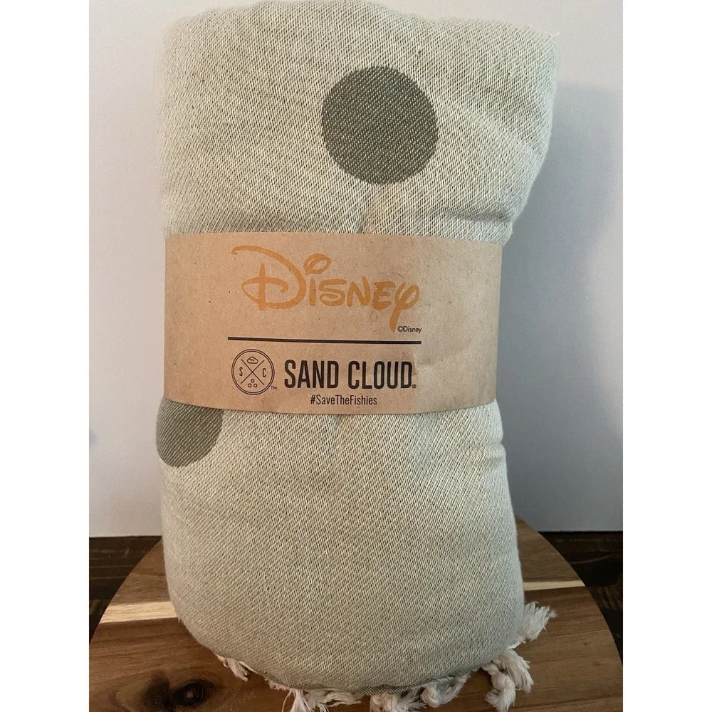 Sand Cloud Turkish Beach Towel 100% Organic Cotton Disney Green Crush X Large